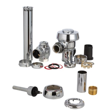 Sloan Sloan Royal Flush Valve Silver Polished Chrome Brass 3010000